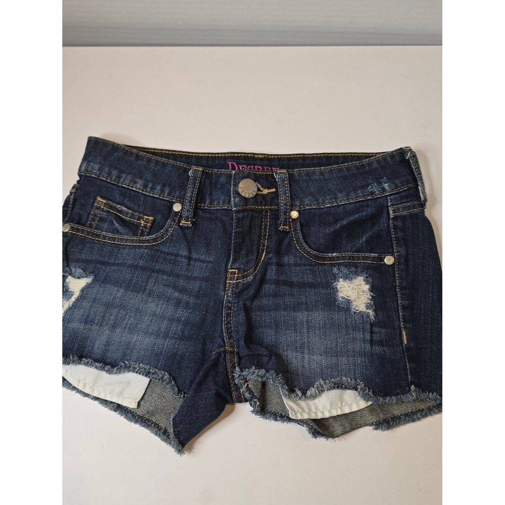Decree Micro Distressed Cut-off Denim Shorts Size 3
